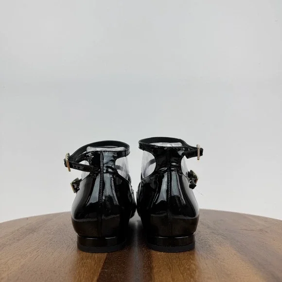 New Womens Alohas Luke Onix Black Patent Leather Casual Ballet Flats Size EU‎ 39 - Picture 6 of 8